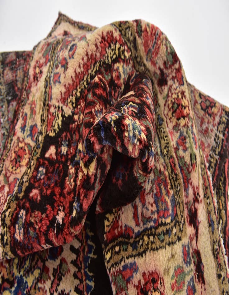 Detail image of 3' 7 x 12'  Hand Knotted Malayer Persian Wool Runner Rug