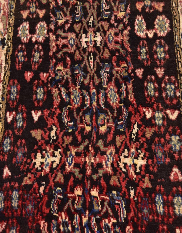 Detail image of 3' 7 x 12'  Hand Knotted Malayer Persian Wool Runner Rug