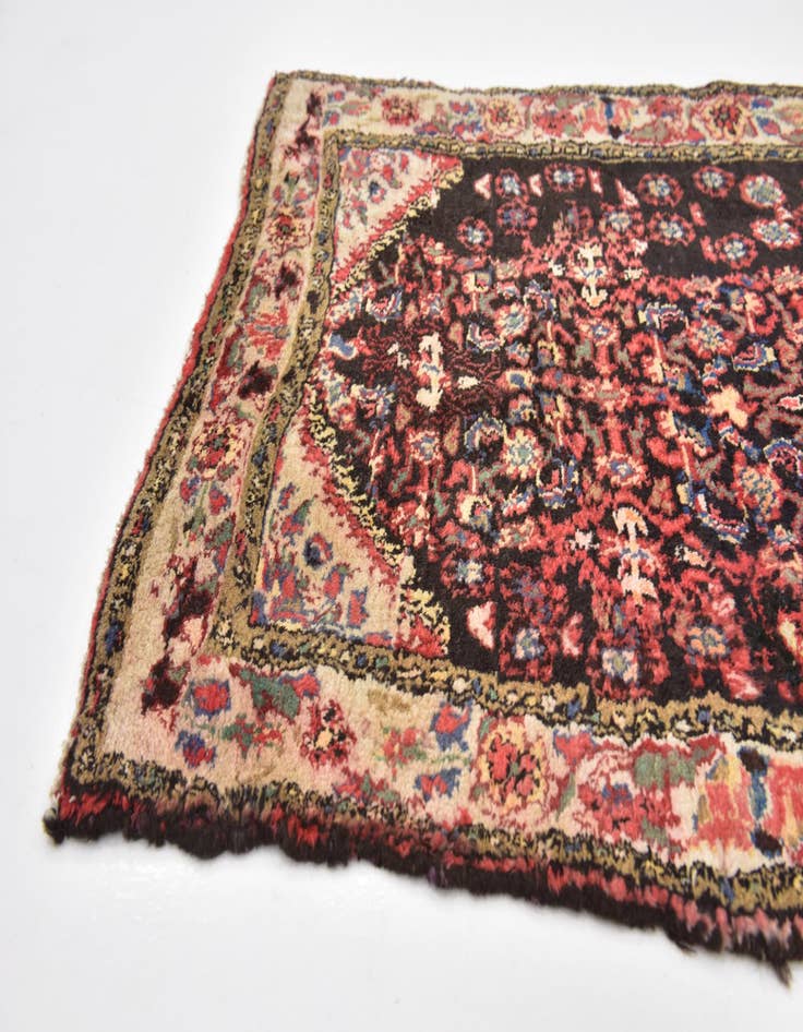 Detail image of 3' 7 x 12'  Hand Knotted Malayer Persian Wool Runner Rug