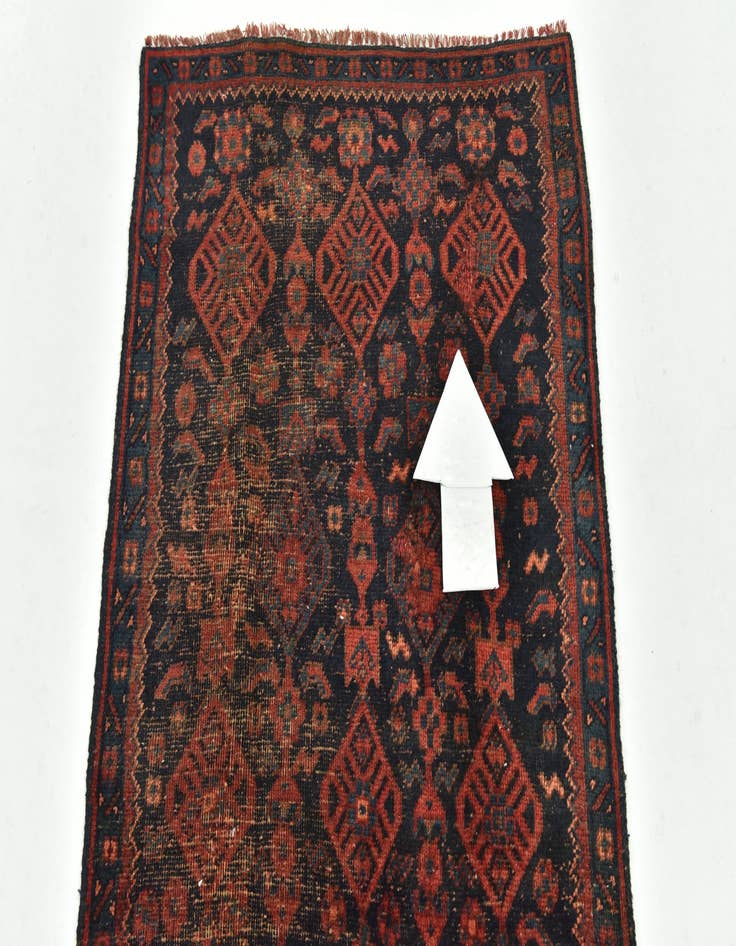 Detail image of 2' 9 x 6' Hand Knotted Malayer Persian Wool Runner Rug