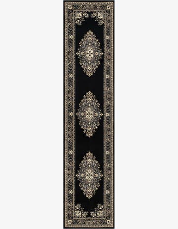 2' 7 x 12' Mashad Design Runner Rug