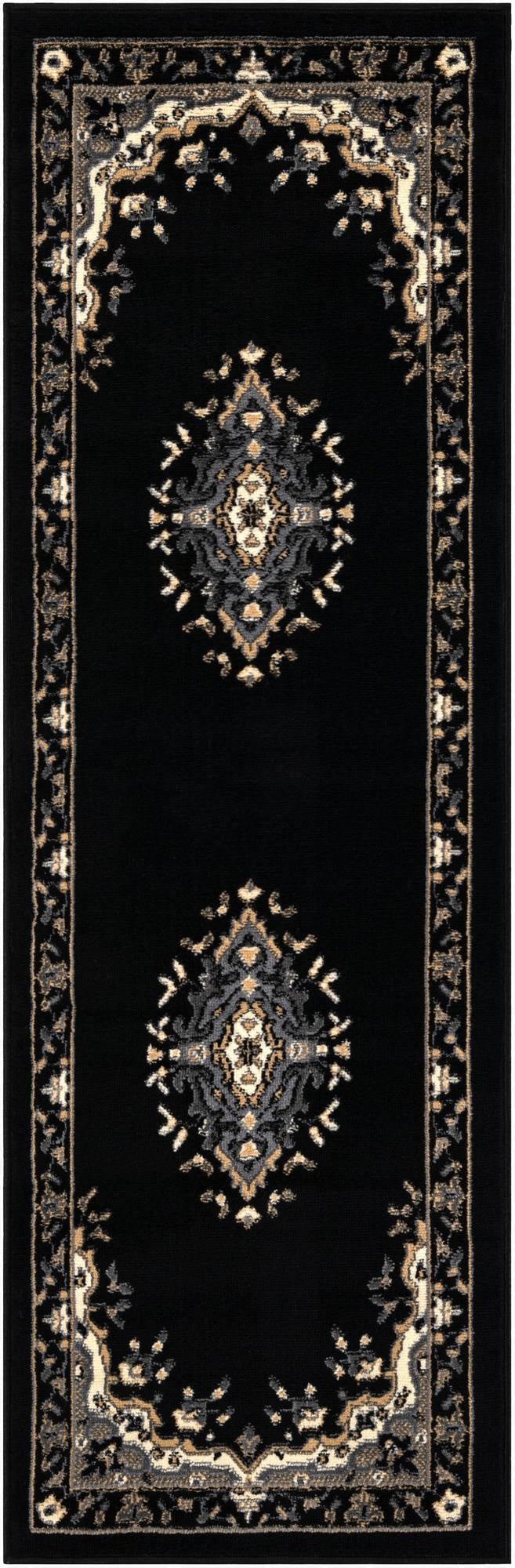 Primary image 2' x 6' Mashad Design Runner Rug