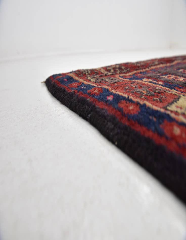 Detail image of 4' 10 x 12' 10  Hand Knotted Meshkin Persian Wool Runner Rug