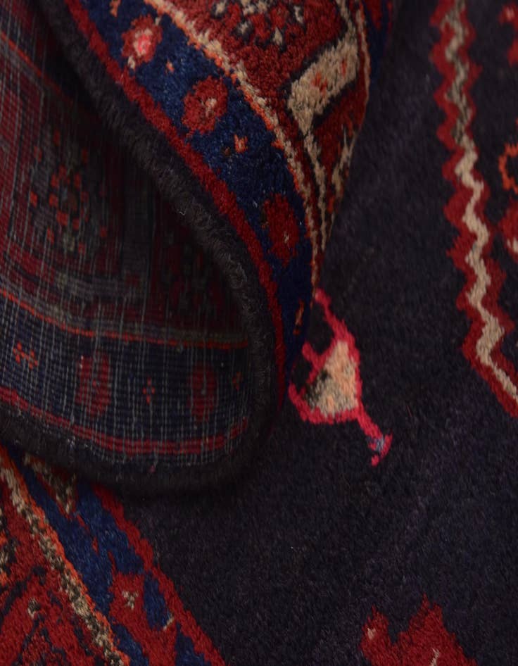 Detail image of 4' 10 x 12' 10  Hand Knotted Meshkin Persian Wool Runner Rug
