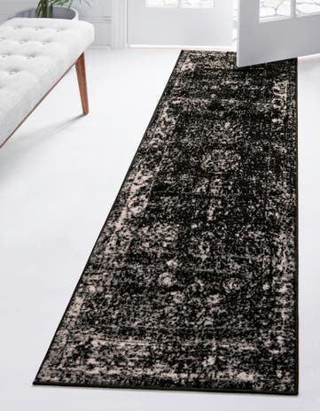 Black Monte Carlo Runner Rug