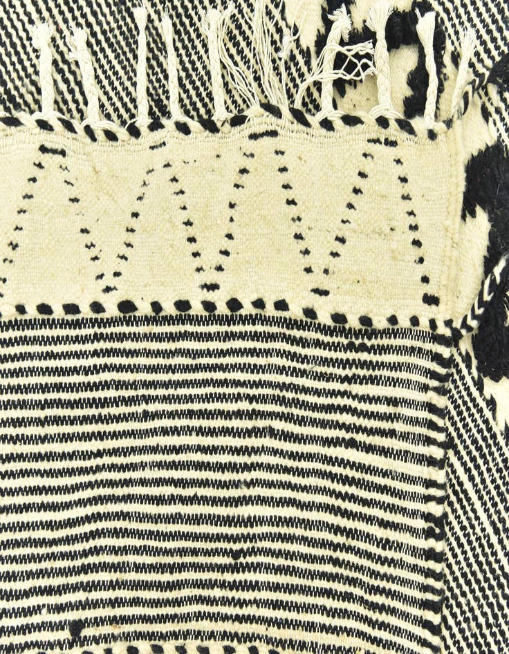 Detail image of 4' 5 x 8' 3  Hand Knotted Moroccan Wool Runner Rug