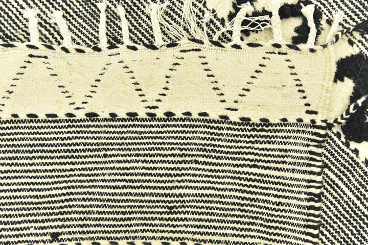 4' 5 x 8' 3 Hand Knotted Moroccan Wool Runner Rug