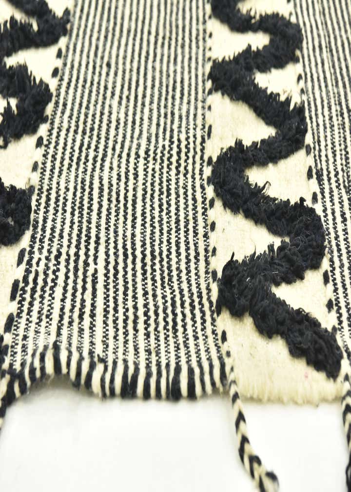 4' 5 x 8' 3 Hand Knotted Moroccan Wool Runner Rug