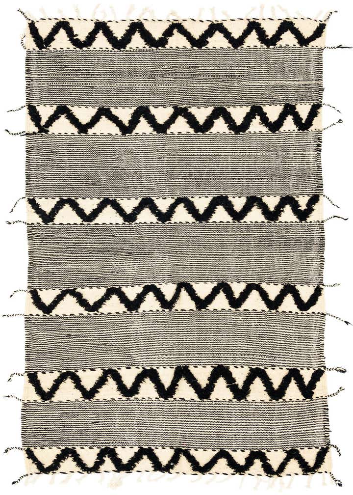 4' 5 x 8' 3 Hand Knotted Moroccan Wool Runner Rug