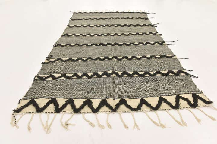 6' 3 x 12' Hand Knotted Moroccan Wool Runner Rug