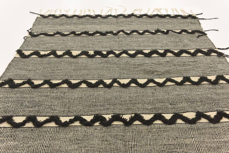 Detail image of 6' 3 x 12' Hand Knotted Moroccan Wool Runner Rug