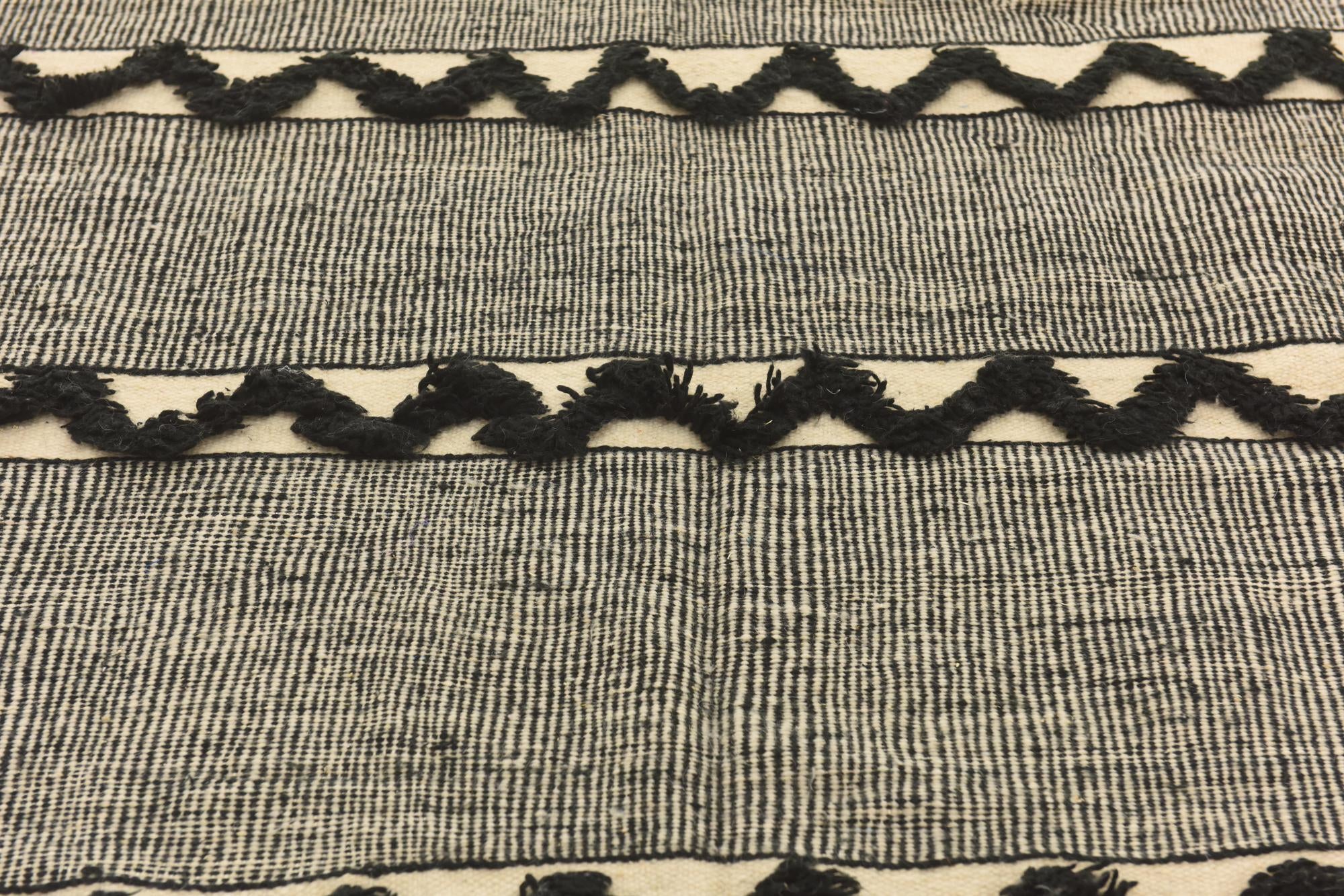 6' 3 x 12' Hand Knotted Moroccan Wool Runner Rug