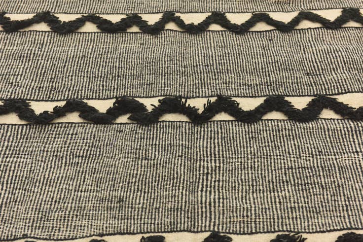 Detail image of 6' 3 x 12' Hand Knotted Moroccan Wool Runner Rug