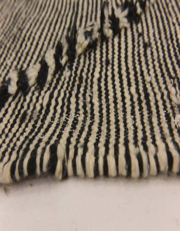 Detail image of 2' 7 x 9' 11  Hand Knotted Moroccan Wool Runner Rug