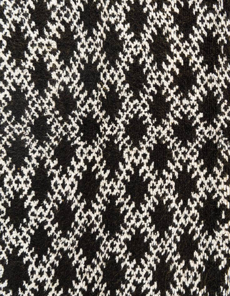 Detail image of 4' 6 x 7' 7  Hand Knotted Moroccan Oriental Wool Runner Rug