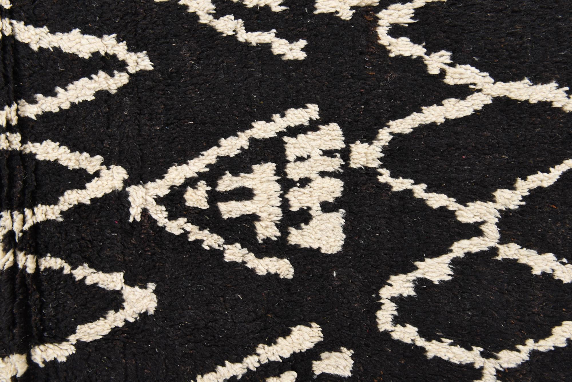6' x 12' 4 Hand Knotted Moroccan Wool Runner Rug
