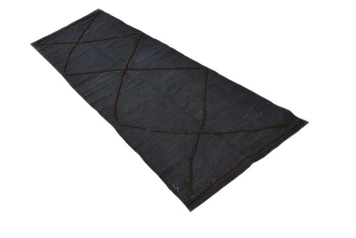2' 4 x 7' 11 Hand Knotted Moroccan Wool Runner Rug