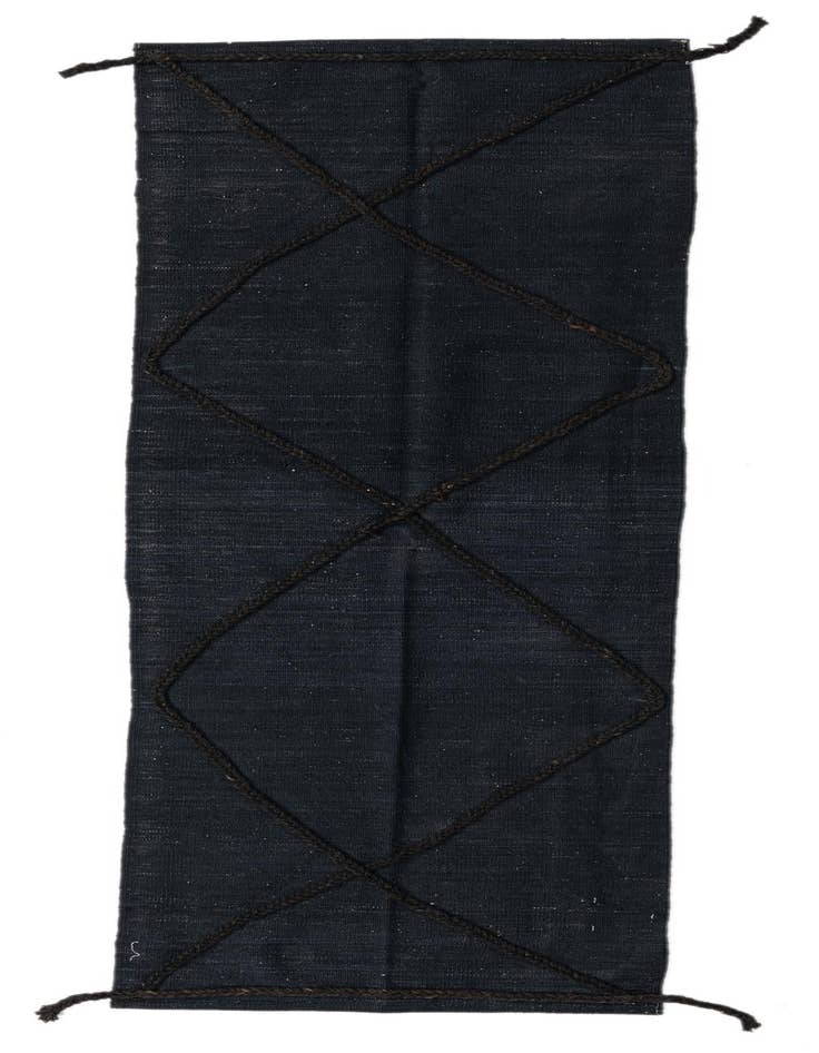 Detail image of 2' 4 x 7' 11 Hand Knotted Moroccan Wool Runner Rug