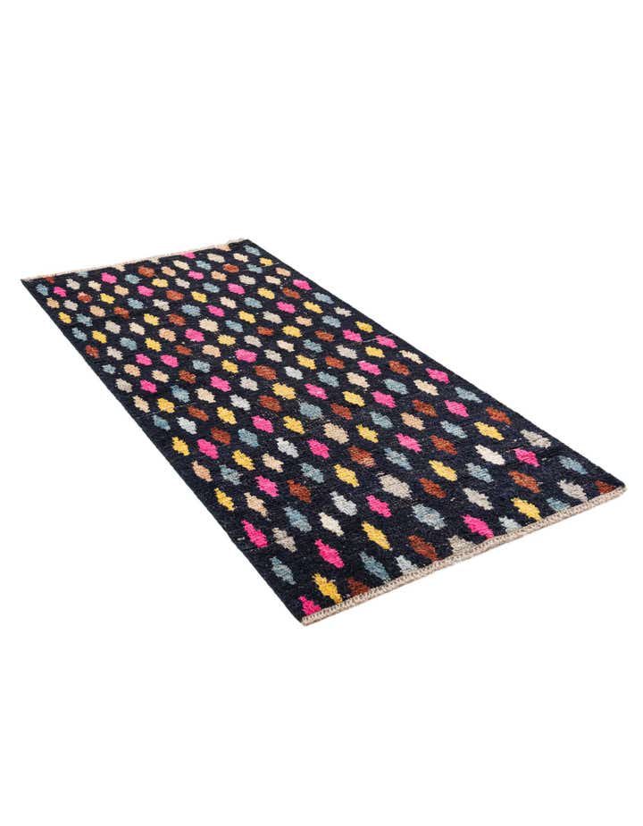 3' 1 x 6' 4 Hand Knotted Moroccan Wool Runner Rug