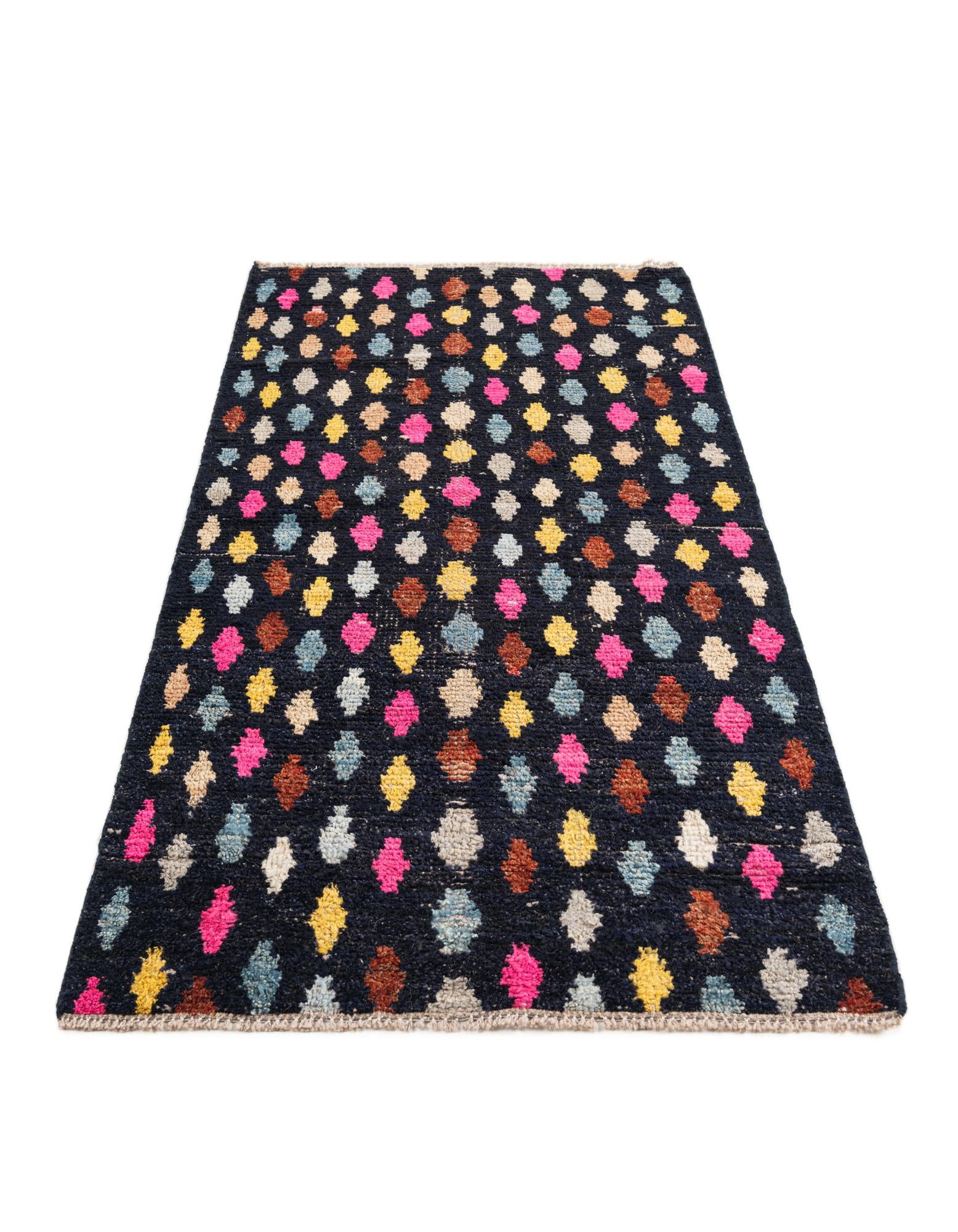 3' 1 x 6' 4 Hand Knotted Moroccan Wool Runner Rug