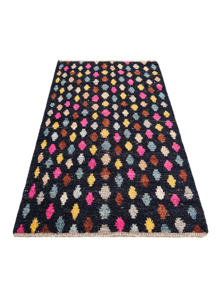 3' 1 x 6' 4 Hand Knotted Moroccan Wool Runner Rug