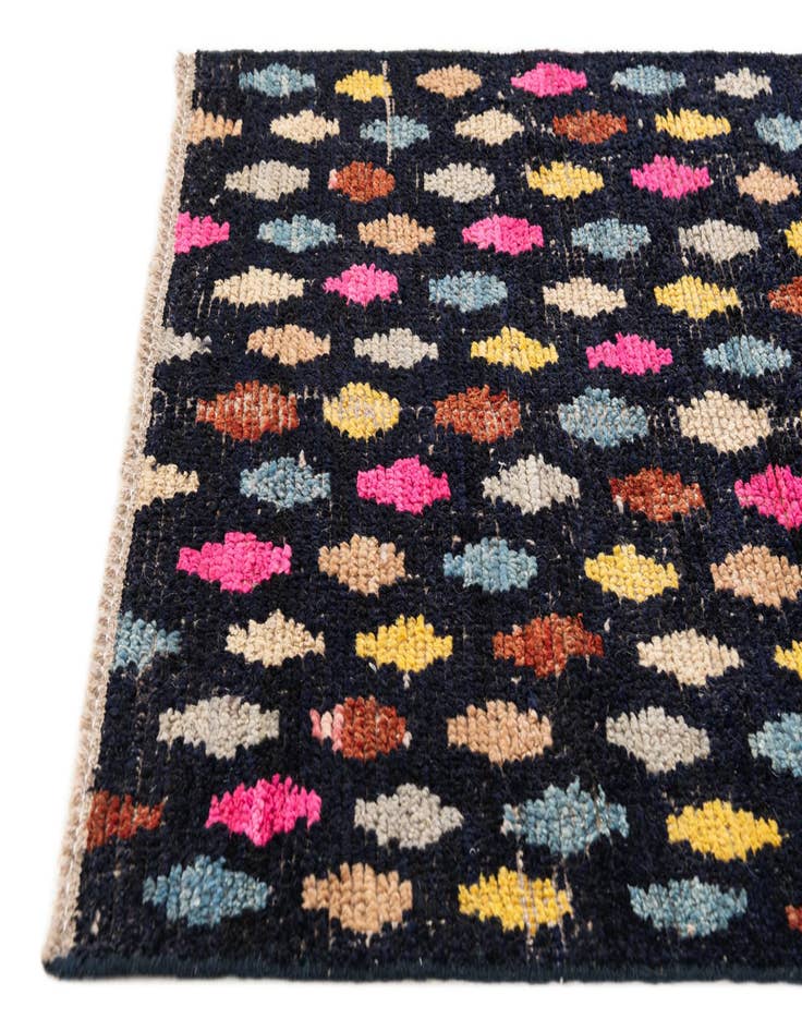 Detail image of 3' 1 x 6' 4  Hand Knotted Moroccan Wool Runner Rug
