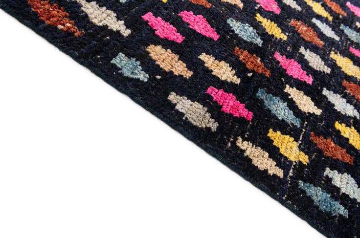 Detail image of 3' 1 x 6' 4 Hand Knotted Moroccan Wool Runner Rug
