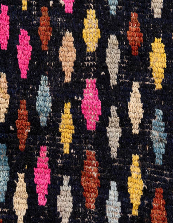 Detail image of 3' 1 x 6' 4  Hand Knotted Moroccan Wool Runner Rug