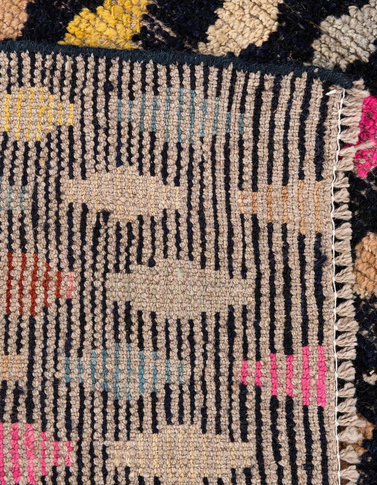 Detail image of 3' 1 x 6' 4  Hand Knotted Moroccan Wool Runner Rug