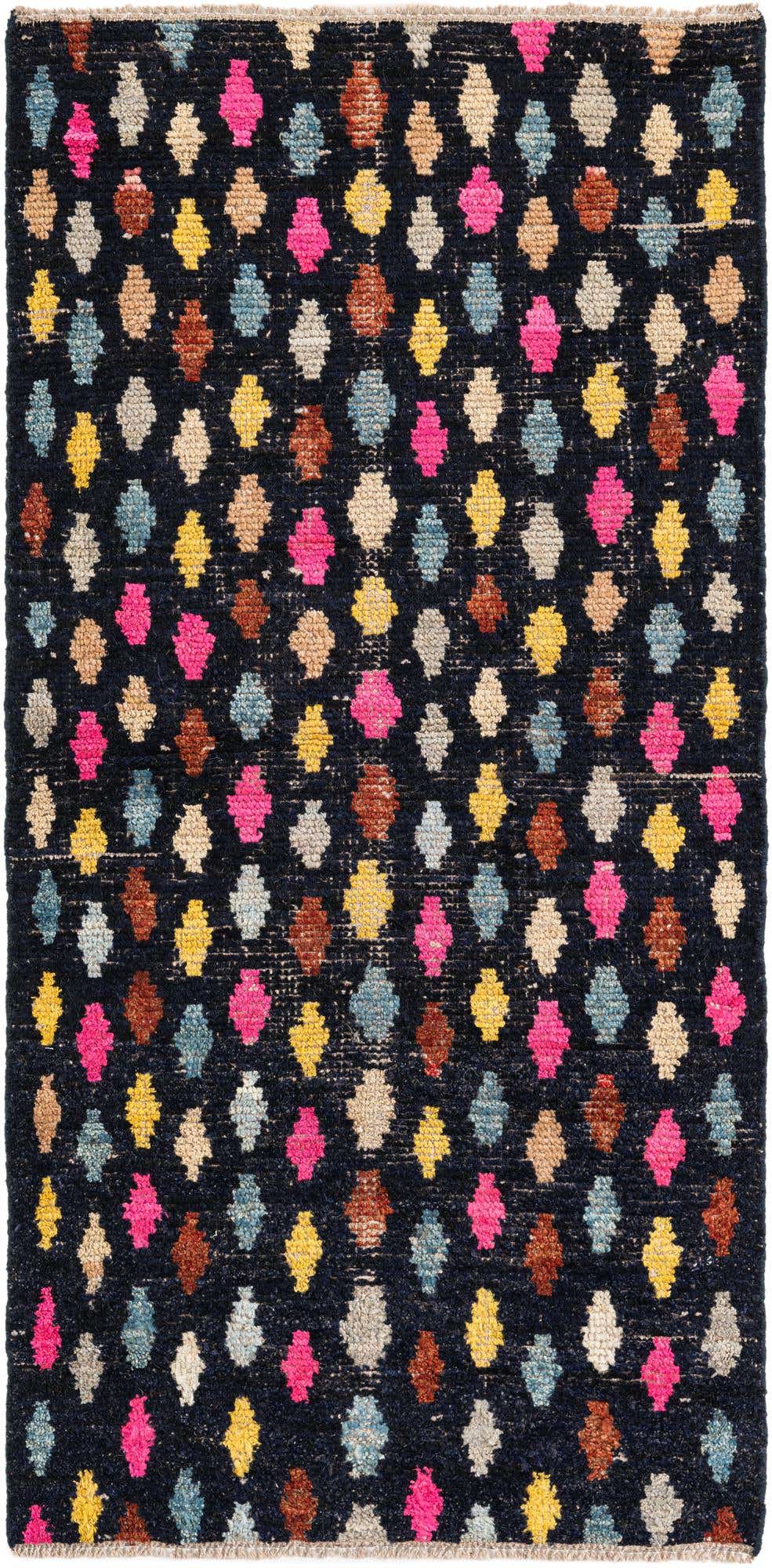 3' 1 x 6' 4 Hand Knotted Moroccan Wool Runner Rug