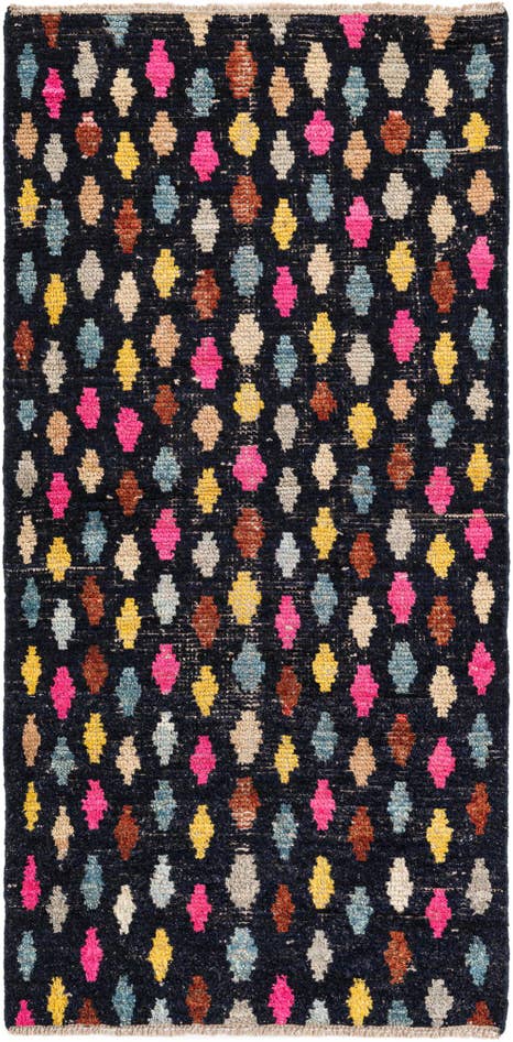 Detail image of 3' 1 x 6' 4 Hand Knotted Moroccan Wool Runner Rug