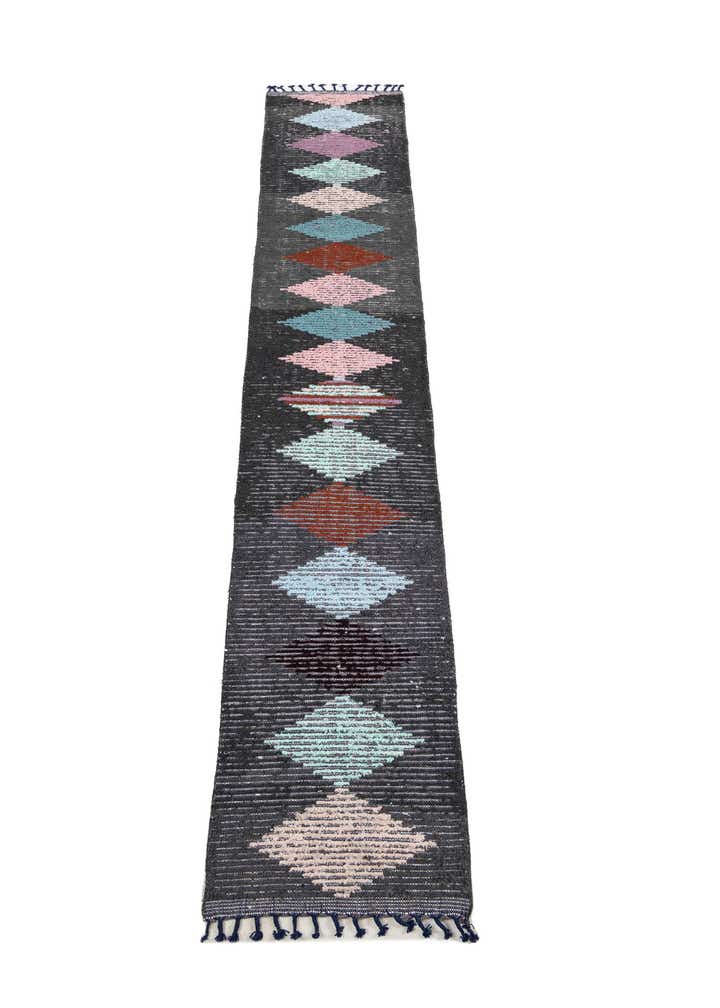2' 6 x 14' 5 Hand Knotted Moroccan Wool Runner Rug