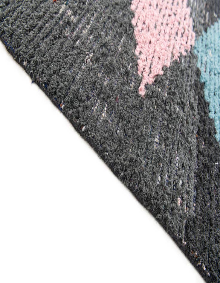 Detail image of 2' 6 x 14' 5  Hand Knotted Moroccan Wool Runner Rug