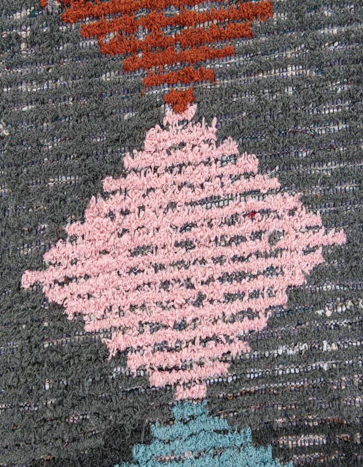 Detail image of 2' 6 x 14' 5  Hand Knotted Moroccan Wool Runner Rug