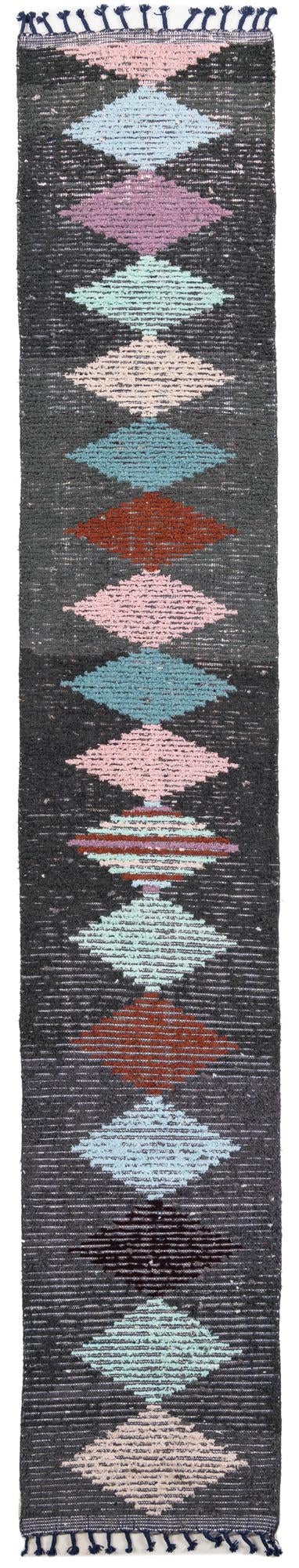 2' 6 x 14' 5 Hand Knotted Moroccan Wool Runner Rug