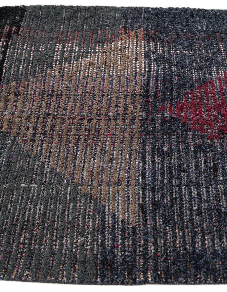 Detail image of 2' 6 x 9' 10  Hand Knotted Moroccan Wool Runner Rug