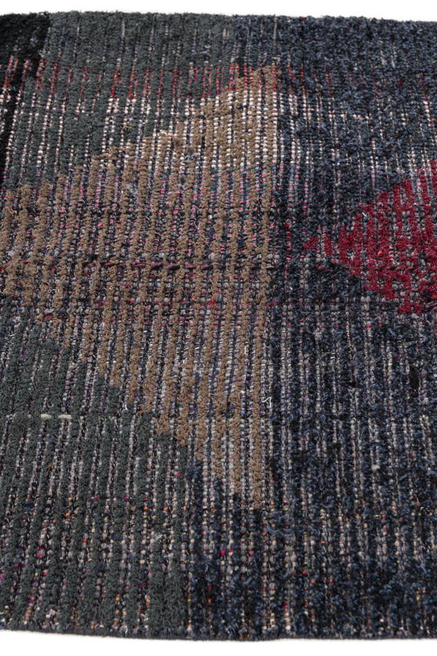 Detail image of 2' 6 x 9' 10 Hand Knotted Moroccan Wool Runner Rug