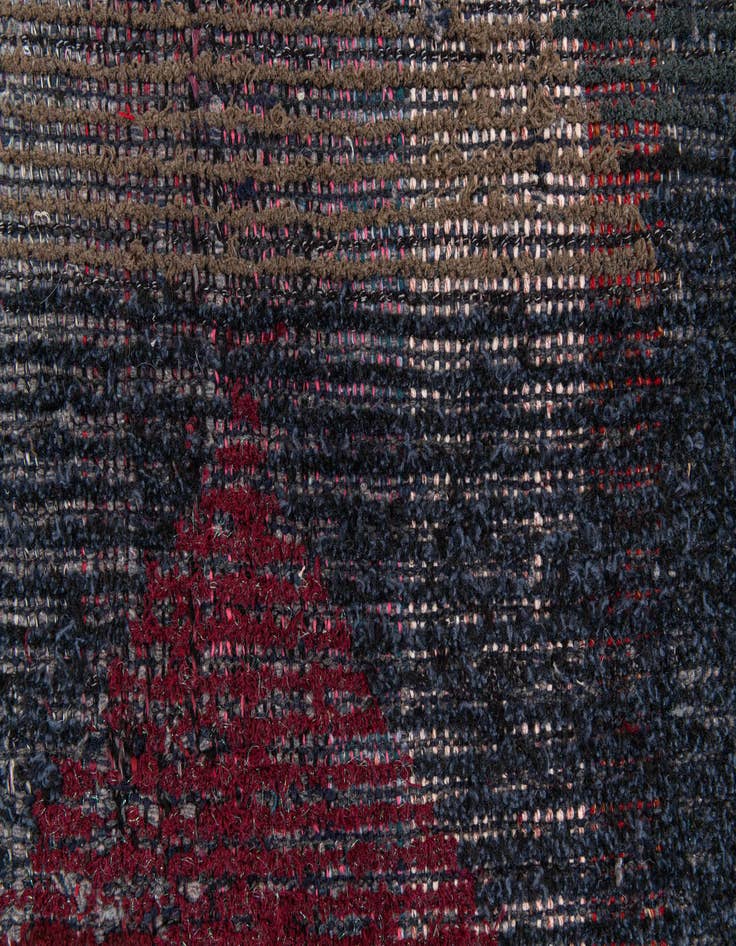 Detail image of 2' 6 x 9' 10  Hand Knotted Moroccan Wool Runner Rug