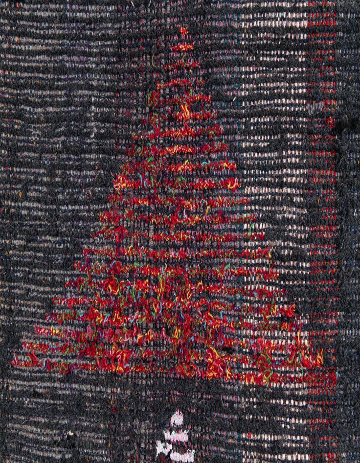 Detail image of 2' 6 x 9' 10  Hand Knotted Moroccan Wool Runner Rug