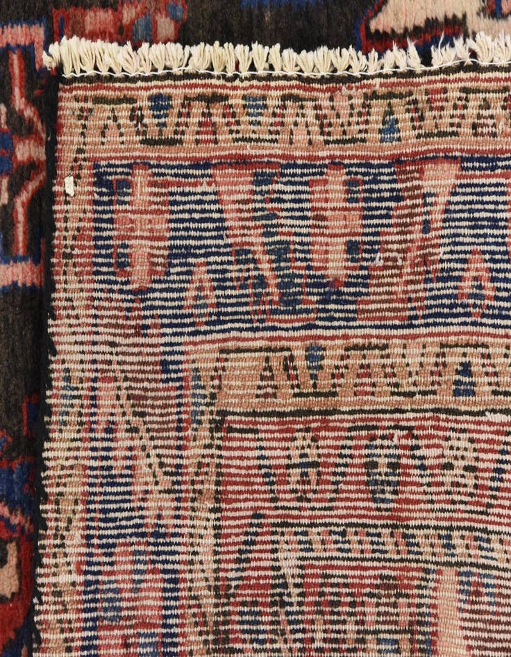 Detail image of 4' 11 x 10' 4  Hand Knotted Nahavand Persian Wool Runner Rug