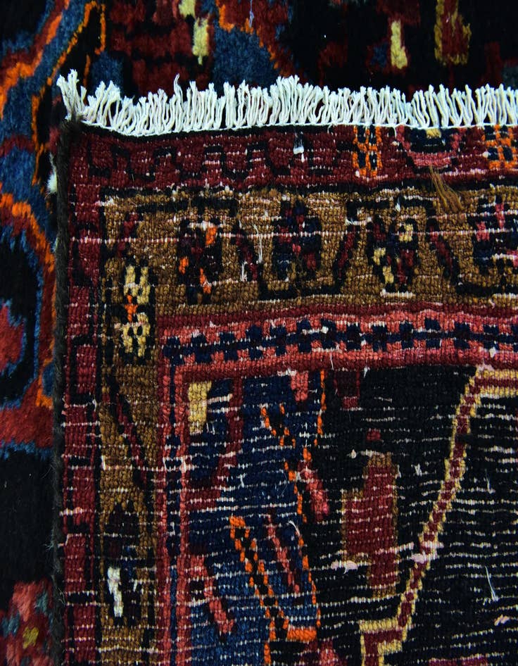 Detail image of 4' 6 x 9' Hand Knotted Nahavand Persian Wool Runner Rug
