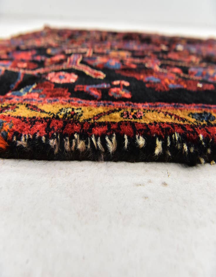 Detail image of 4' 6 x 9' Hand Knotted Nahavand Persian Wool Runner Rug