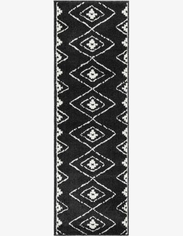 Black Oslo Runner Rug
