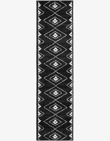 Black Oslo Runner Rug