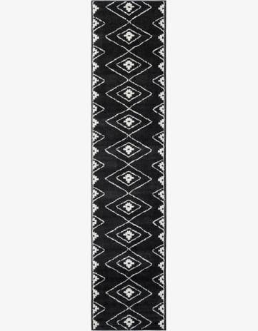 Black Oslo Runner Rug