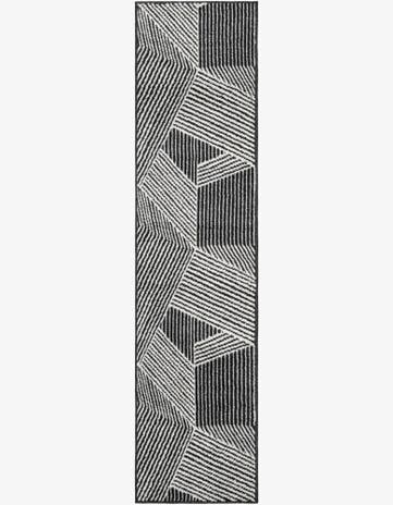 Black Oslo Runner Rug