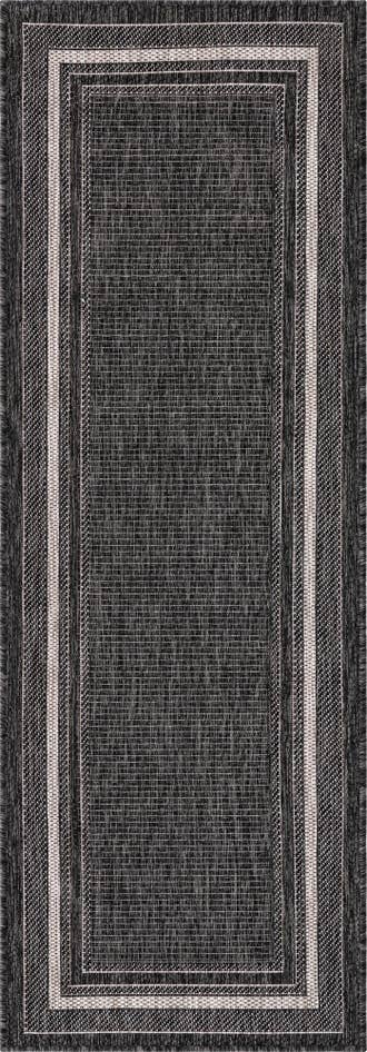 Detail image of 2' x 6' Easy-Clean Border Indoor / Outdoor Runner Rug