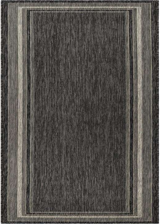 2' 7 x 10' Easy-Clean Border Indoor / Outdoor Runner Rug