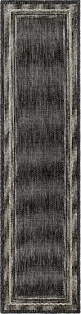 2' 7 x 10' Easy-Clean Border Indoor / Outdoor Runner Rug