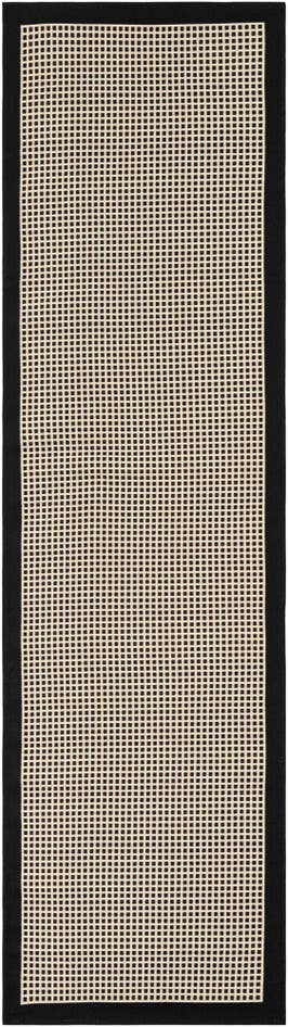 Detail image of 2' 7 x 10' Easy-Clean Border Indoor / Outdoor Runner Rug